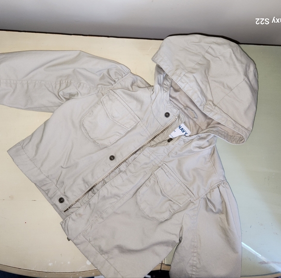 Old Navy Kids Tan Hooded Jacket - Picture 1 of 4